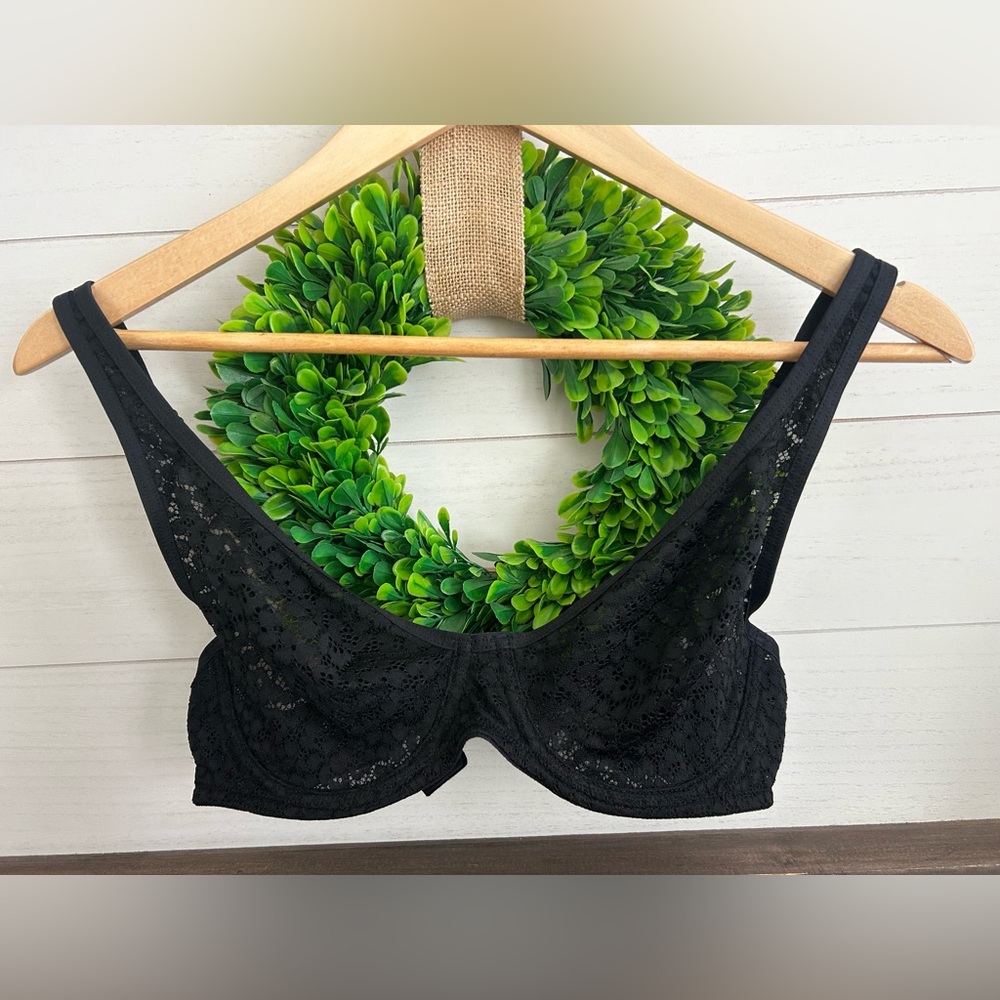 GapBody black lace convertible strap bra 34b NWOT